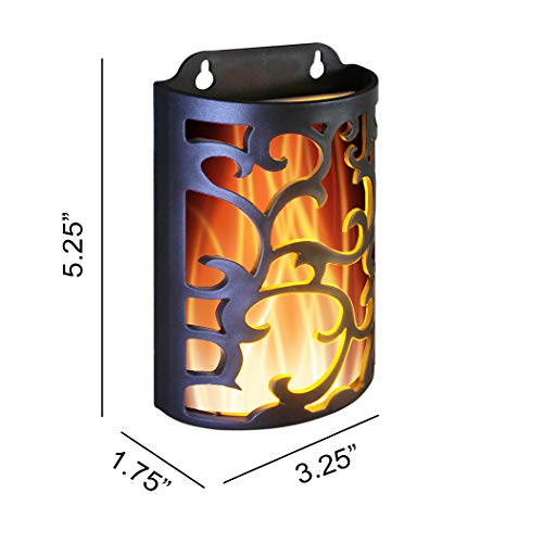 Image of Decorative Lanterns with Timer, Candle Light Flameless Candles Indoor /Outdoor Wall Sconces,Flickering Flames Wall Light for Hallway, Bathroom,Use 3AA Battery(NOT Included),3 Pack