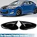 1Pair Side Mirror Cover Rear View Mirror Cover Trim For Hyundai Veloster 2012 2013 2014 2015 2016 2017 Gloss Black