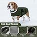 ASENKU Hundemantel für Kleine Hunde XS, Hundemantel Winter Wasserdicht, Fleece Reflektierende Hundejacke Warm mit Verstellbarem,Wintermantel Hund mit Geschirr Loch Karierte für Chihuahua,Dackel