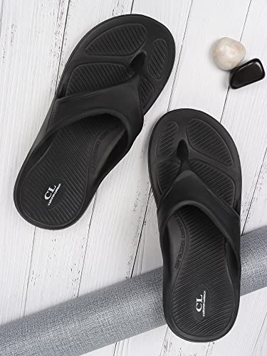 Image of Carlton London Men's Textured Slip-On Flip Flop