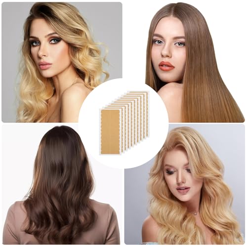 360 Stück Haarverlängerungsband Tape Kleber Extensions Perücken Haarverlängerungsband Doppelseitiges Klebeband Hautfarbe Kleber Ersatz Wasserdichtes Spitzenhaarband für Haarverlängerung Perückenband