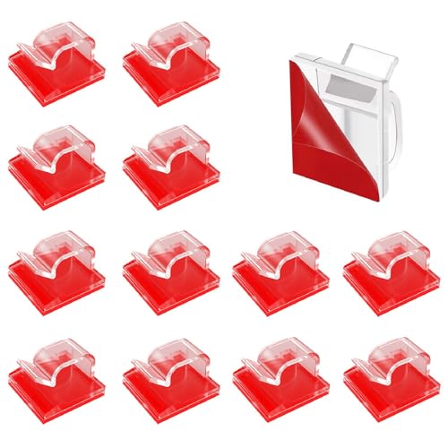 Yoezuo 100 Piezas Clip De Cable Autoadhesivo, Organizador De Cables, Clips Sujeta Cables Adhesivos, Abrazadera De Cable Clip Transparente