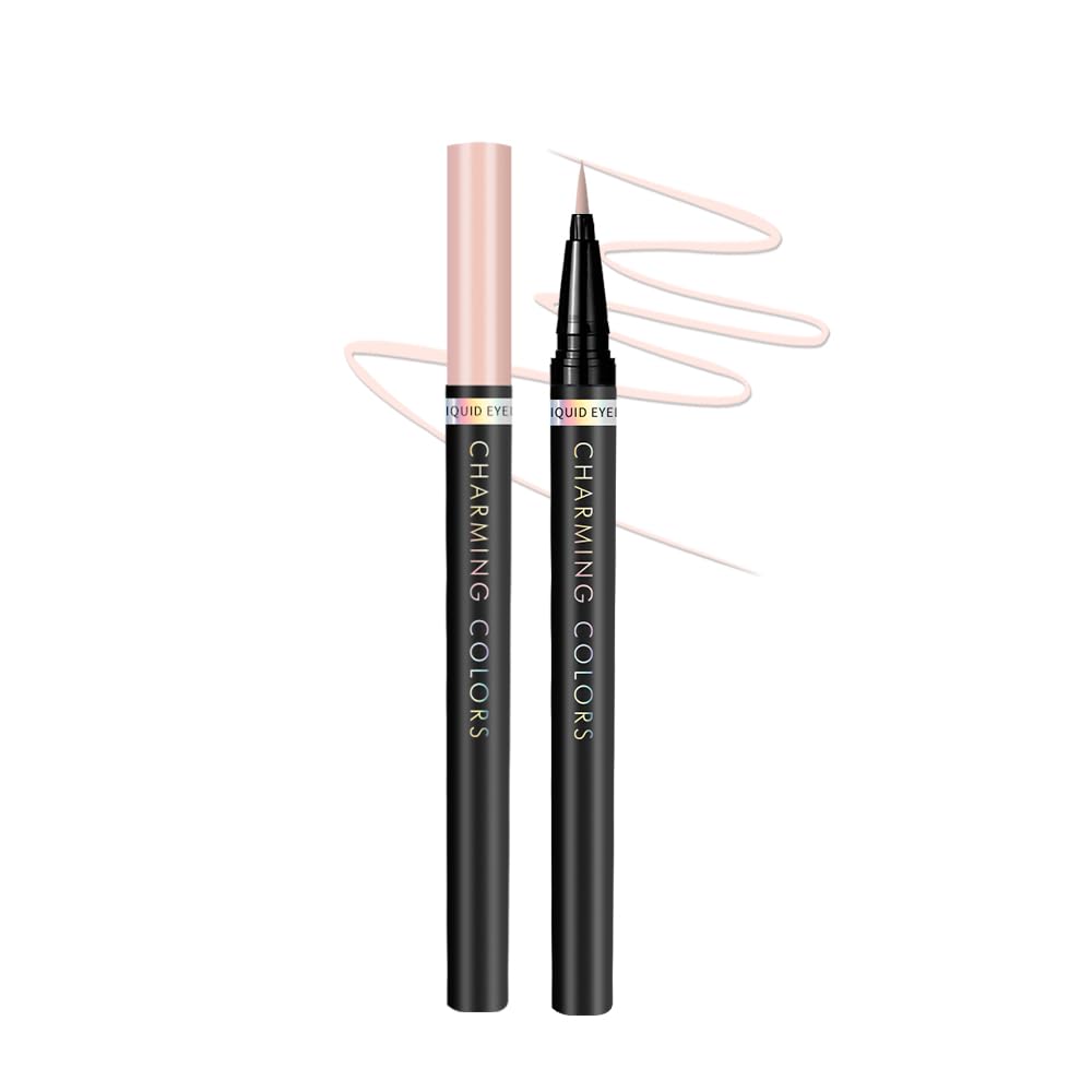 Music Flower Eyeliner Pen,Colored Matte Liquid Eyeliner Waterproof Smudge Resistant with Precise Tip (Nude)