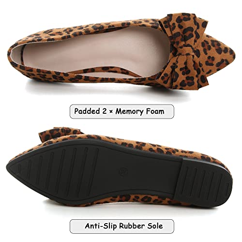 Image of Dear Time Women's Ballet Flats Dress Ballet Shoes Slip on for Office Work Comfortable Shoes