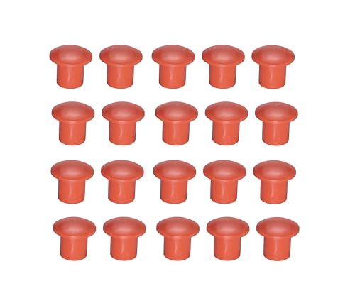 Mushroom Rebar Cap Plastic Reinforced Protective Cap for Diameter 10-25mm Reinforcement (Set of 20)