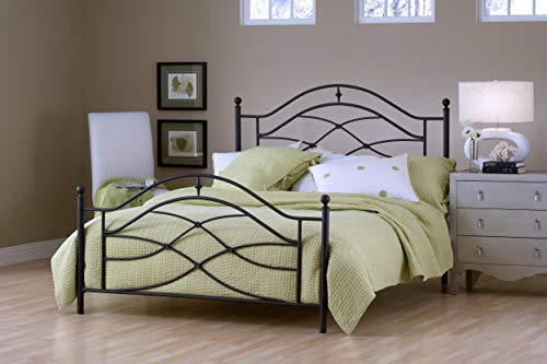 Hillsdale Furniture Hillsdale Cole Frame Queen Bed, Black twinkle