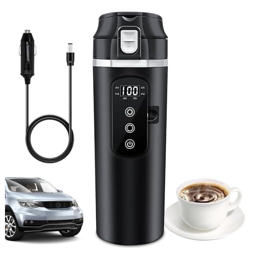 Taza De Agua Calentada Para Coche 24V/12V 500ml Hervidor Eléctrico Viaje Calefactor Para Vehículo