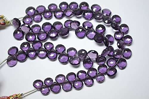 Améthyste violette en cœur LKBEADS briolette polie pour bijoux luxe