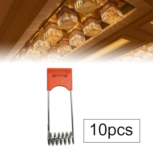 Paneles empotrables de metal naranja con clip de resorte para iluminar techos 6
