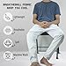 EPSCY Men's White Cotton Pajama Pants with Pockets – Soft Knit Sleep Pants with Spandex for Comfort – Available in S, M, L, XL