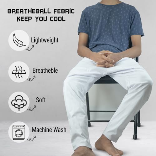 EPSCY Pajama Pants for Men - Relax in Style Lounge Pant – Breathable Sleep Pant with Drawstring and Pockets4