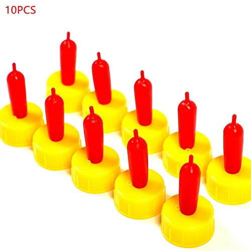 VIGAN 10PCS Animal Feeders Red Silicone Sheep Nipple Mammal Special Feeding Equipment
