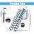 12 Steps Attic Ladder Pull Down System-10.17FT Titanium Wall-Mounted Folding Magnesium Alloy Attic Stairs, Retractable Collapsible Ladder with Armrests, NOT Suitable for Ceiling(Black)