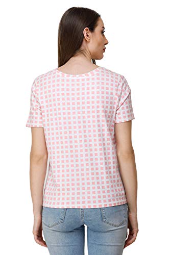 Image of Women Cotton Lycra Printed Knit TOP