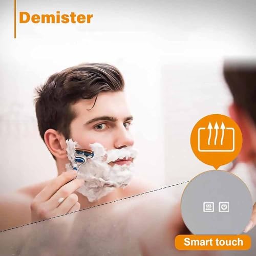 Miroir de salle de bain haut de gamme tactile rétroéclairé LED - 7