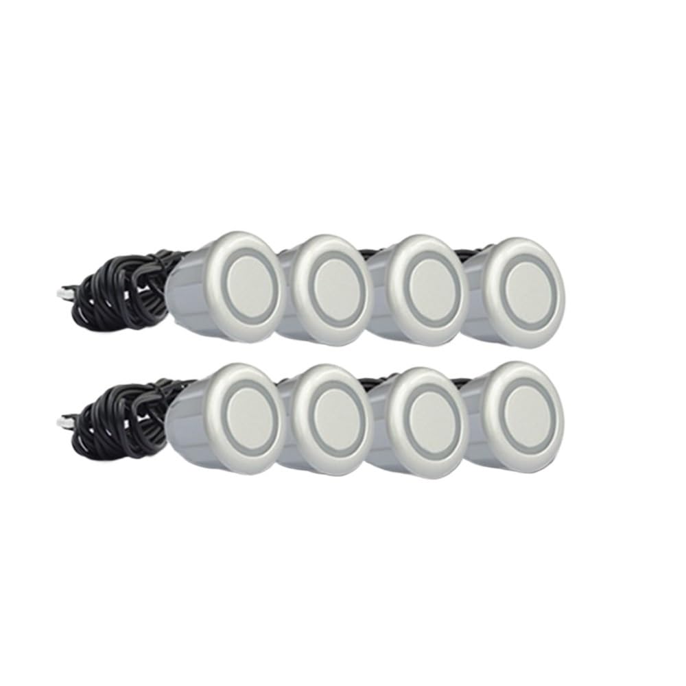 Sensore parcheggio PDC Radar retromarcia per auto kit 8 sensori parcheggio anteriori posteriori per rilevamento del monitor del veicolo, suono di retroilluminazione