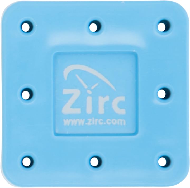 Zirc Dental 50Z400N Magnetic Bur Block 8-Hole Microban Vibrant Blue