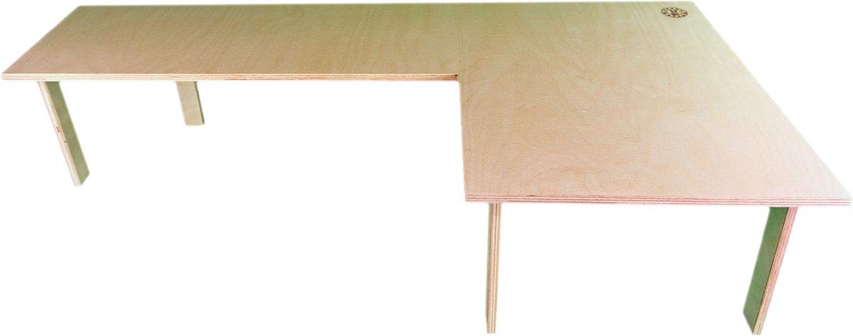 Getzoo Rennbahn (96x47x21cm) XXL I Vielseitig Nutzbar I Natürlich und Unbehandelt I Großzügige Dimensionen I Flexibilität durch Anpassungsfähigkeit (Rechts)