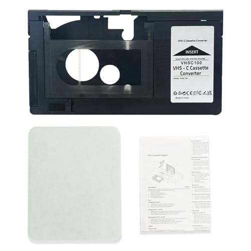 BECBOLDF VHS-C Tape Cassette Adapter for Camcorders Motorized Ideal for VCR Player, Video Cassette Player and VHS to Digital Converting