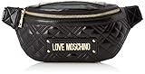  Love Moschino Damen Jc4206pp0a Umhängetasche, Schwarz (Black Quilted), 10x13x30 Centimeters (W x H x L)