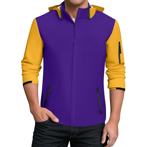 Men's Rain Jacket Waterproof Windbreaker Light Jackets Hooded Raincoat For Daily Casual, S-5XL