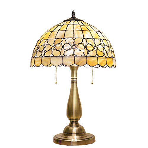 Lampe de chevet en vitrail rétro pour lecture douce dans la chambre