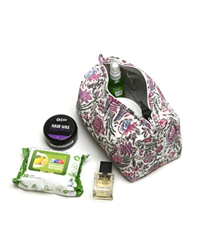 Image of Cosmetic Bag for Women & Men Makeup Pouch with Loop for Hanging Toiletry Bags for Travel Grooming Kit Storage Pouch Multicolor 23.5 x 11.5 x 17.5 Cm