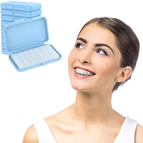 Vorgeschnittenes Kieferorthopädisches Wachs | Dentalwachs für Zahnspangen (10 Kisten, ohne Aroma)