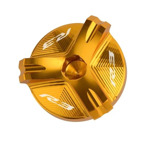 Tapa depósito líquido frenos YZFR3 para solucionar pérdidas de fluido y tapón aceite oro