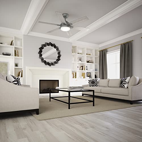 Hunterfan Company 51878 Georgetown Ceiling Fan Matte Silver 52