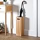 Versa Schirmständer aus Holz, minimalistischer Stil, 48 x 15 x 15 cm, MDF-Holz, Hellbeige