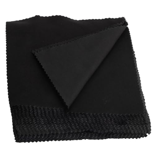 Paños de microfibra negra suaves y lavables para lentes
