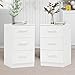 Thanaddo Nachttische 2er Set, Nachtkommode mit 3 Schubladen für Boxspringbett