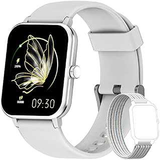 Blackview Smart Watch for Men Women, 1.69"Full Touch Screen Fitness Watch with SpO2/Body Thermometer/Heart Rate/Sleep Monitor/Female Health Tracking, Waterproof Step Counter Smartwatch for Android iOS