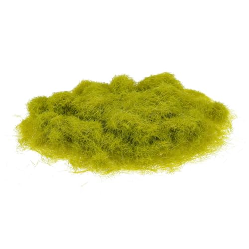 MECCANIXITY - MECCANIXITY Static Grass, Nylon Artificial Grass Powder 5mm 2 x 30g Artificial Grass Fake Grass Tuft Model for Train Landscape Railway Sand Ground,Autumn Green, Pack of 2