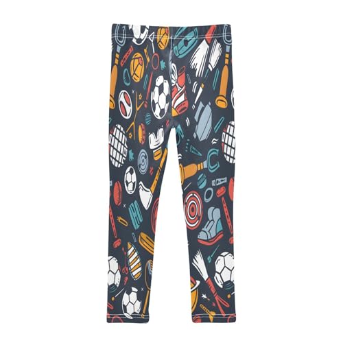 Bolaz Toddler Girls Leggings Printed Yoga Pants Leggings Football Sport for Kids2