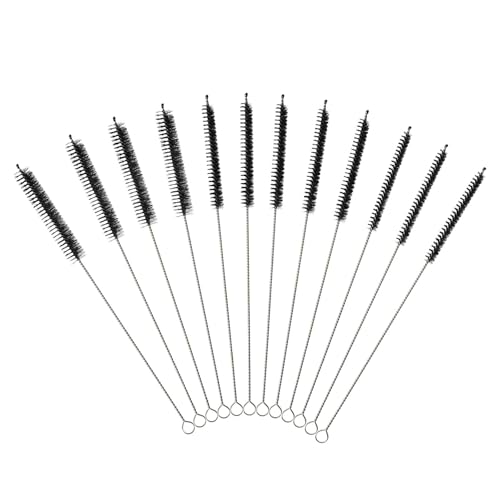 12 sztuk elastycznych szczotek do czyszczenia słomek z nylonu, 25 cm słomki, szczotka do czyszczenia butelek, do metalowych słomek i butelek z wodą
