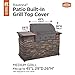 Classic Accessories Ravenna Water-Resistant 45 Inch Built-In BBQ Grill Top Cover, Taupe, Grill Cover, Grill Cover for Outdoor Grill, BBQ Cover