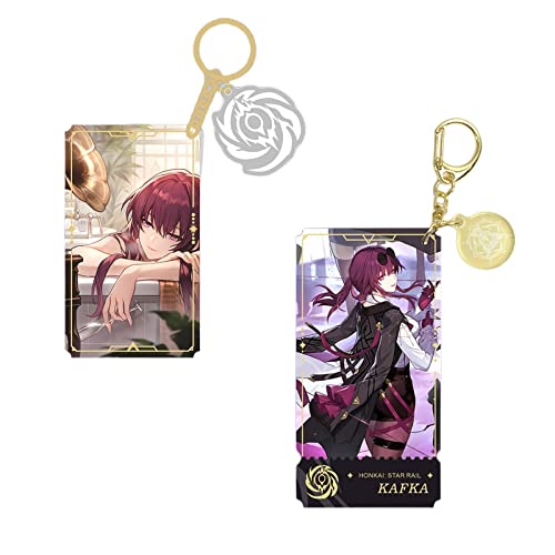 Hilichurl Kafka Double Layer Keychain Fermata Honkai Star