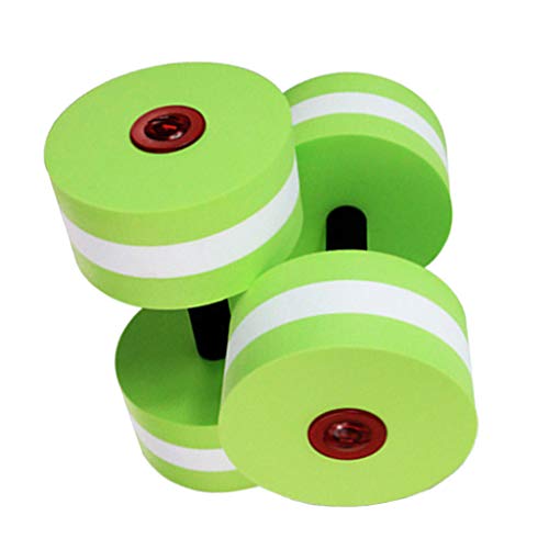 Perfeclan Wasserhanteln 2er Set hanteln Schwimmhanteln für -Fitness, Jogging, Wassergymnastik, Grün