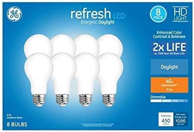 Refresh 40-Watt EQ Daylight Dimmable Light Bulbs (8-Pack)