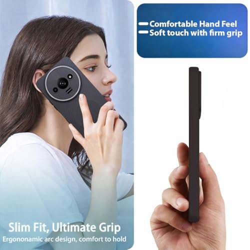 Image of LIRAMARK Rugged Carbon Fibre TPU Armor Silicone Back Cover Case for Mi Redmi A3 | Redmi A3X | Poco C61