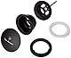 Paini 53YO945TCETSRA9TL Piston Black Automatisches Ablaufventil, Mattschwarz
