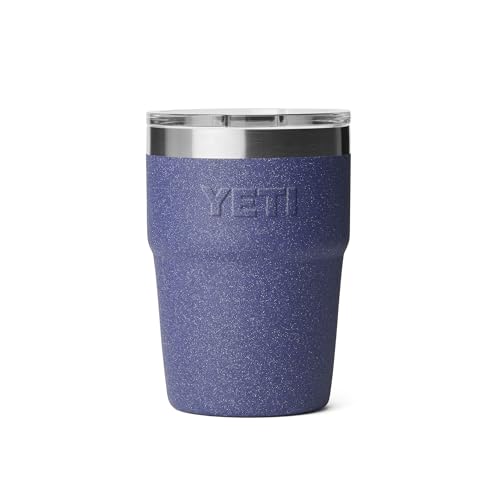 Image of YETI Rambler 16 oz Stackable Tumbler, Vacuum Insulated, Stainless Steel with MagSlider Lid, Moon Dust