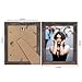 Q.Hou 8x10 Picture Frame Wood Patten Rustic Brown Photo Frames Packs 4 with High Difinition Plexiglass for Tabletop or Wall Decor (QH-PF8X10-BR)