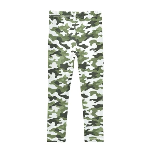 Camouflage Girls Toddler Leggings Kids Athletic Tights Pants Ankle Length 4-10 Year2