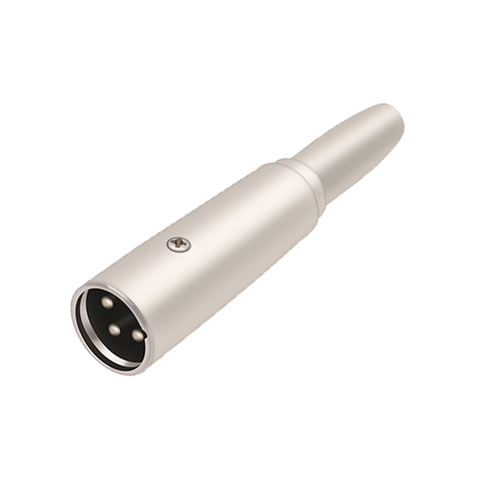 Conector XLR de 3 pines para cable de micrófono en estudio casero de audio