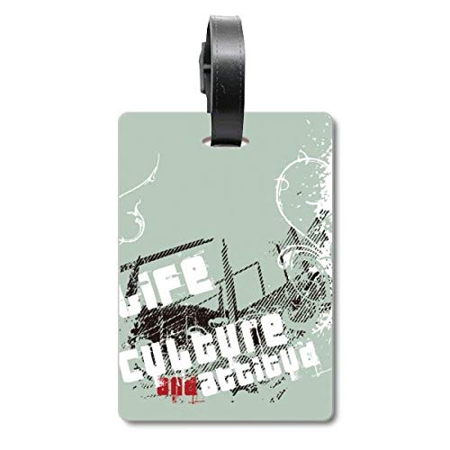 Étiquette valise voyage graffiti street life pour repérer votre bagage