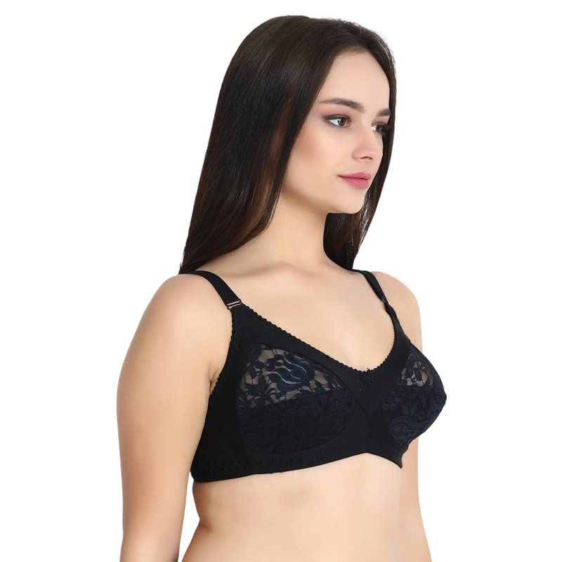 Image of Women Net Non-Padded Wire Free Regular Bra