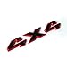 1 OEM 2007-2018 Black 4x4 Emblem 4 x 4 Badge 3D Nameplate Decal Replacement for 1500 2500 3500 Flat Letter Gloss (Red Frame)